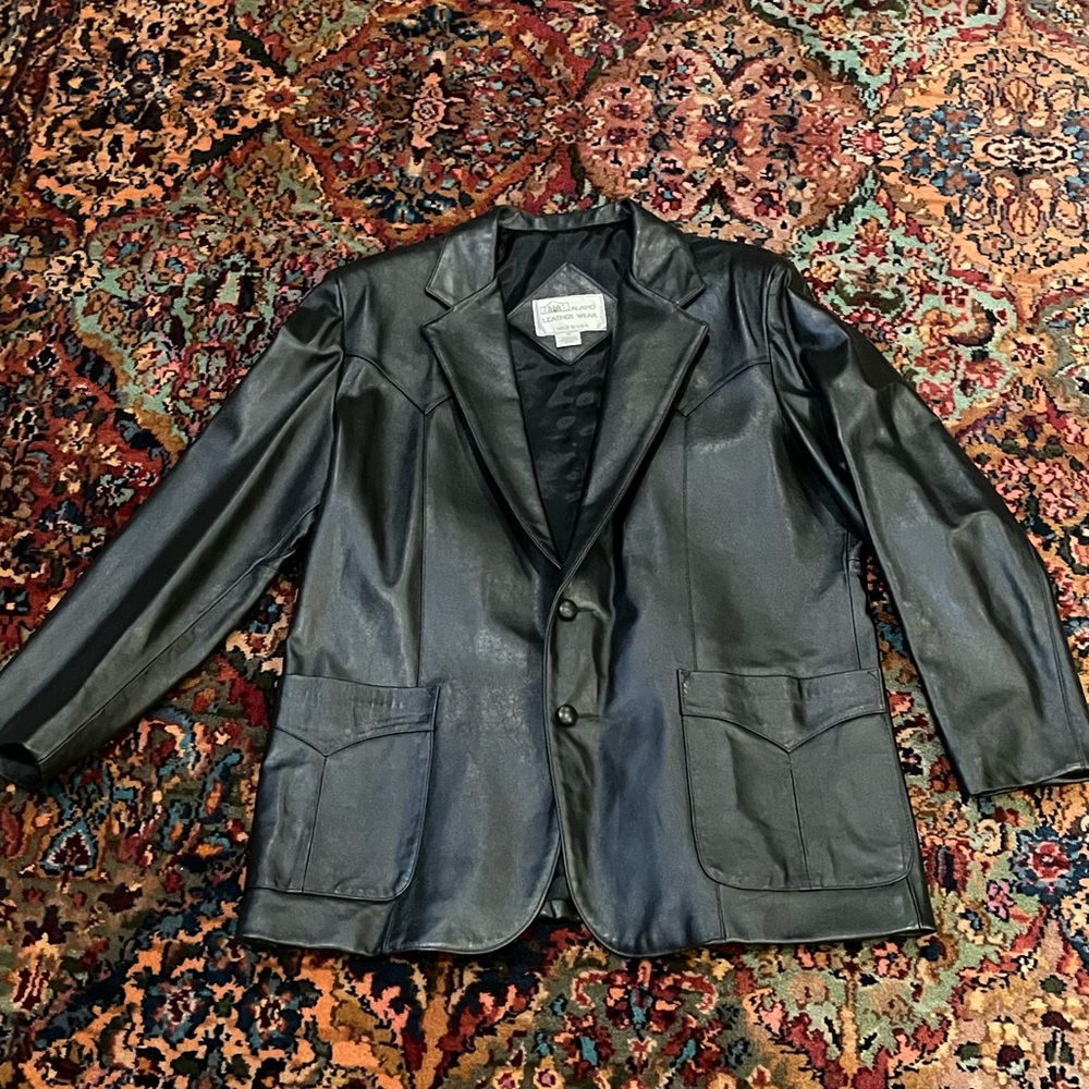 🎉Host Pick🎉 Alamo authentic LEATHER western jacket